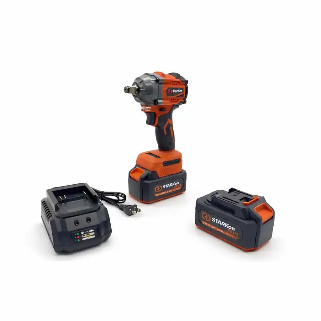 Аккумуляторный бесщеточный ударный гайковерт 21V MAX 4